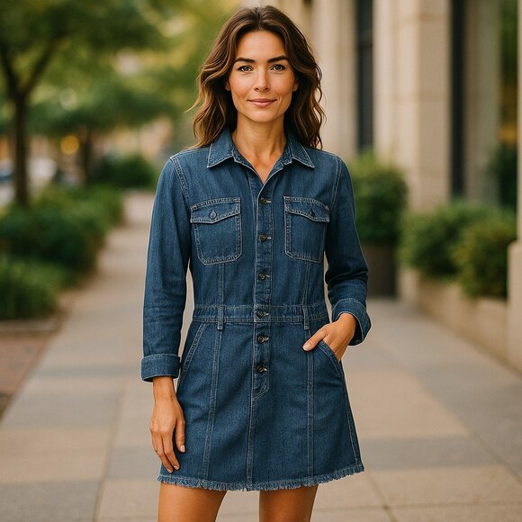 Lucky Brand Denim Dress - Picture 2 of 12